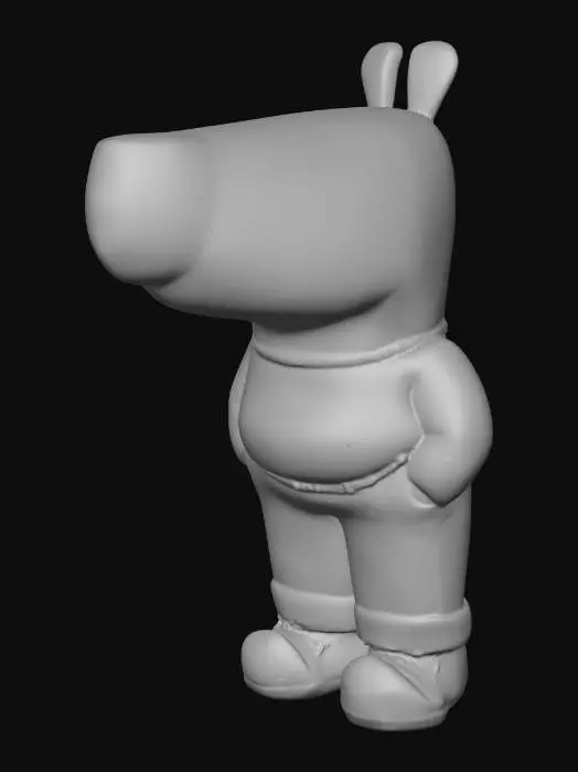 3D model for Chillguy Cartoon dog
