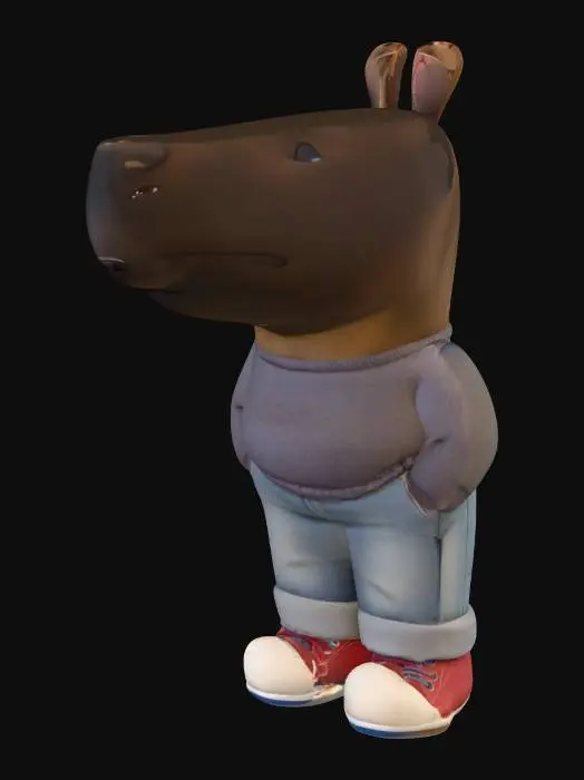 3D model for Chillguy Cartoon dog