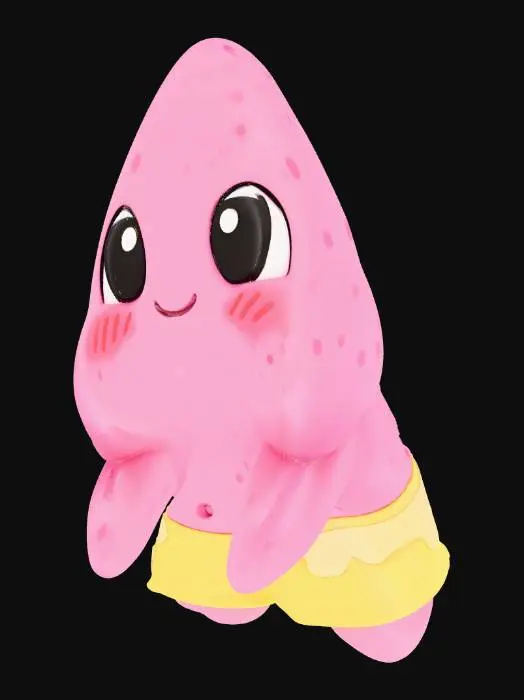 3D model for Patrick Starfish