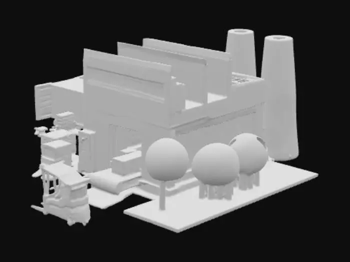 3D model for Warehouse Logistics Scene