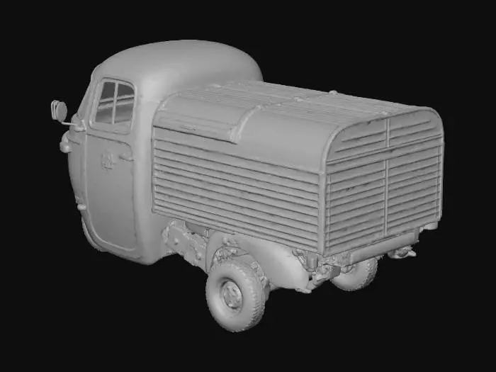 3D model for Vintage Three-Wheeler