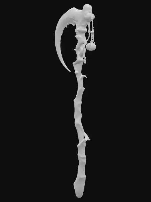 3D model for dark ocean themed scythe