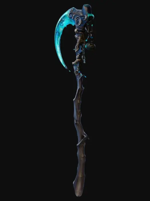 3D model for dark ocean themed scythe