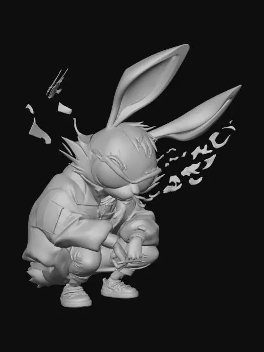 3D model for Neon Bunny Vibe