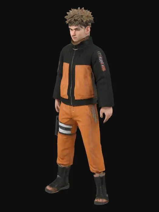 3D model for Cosplay Naruto Uzumaki from Naruto Shippuden