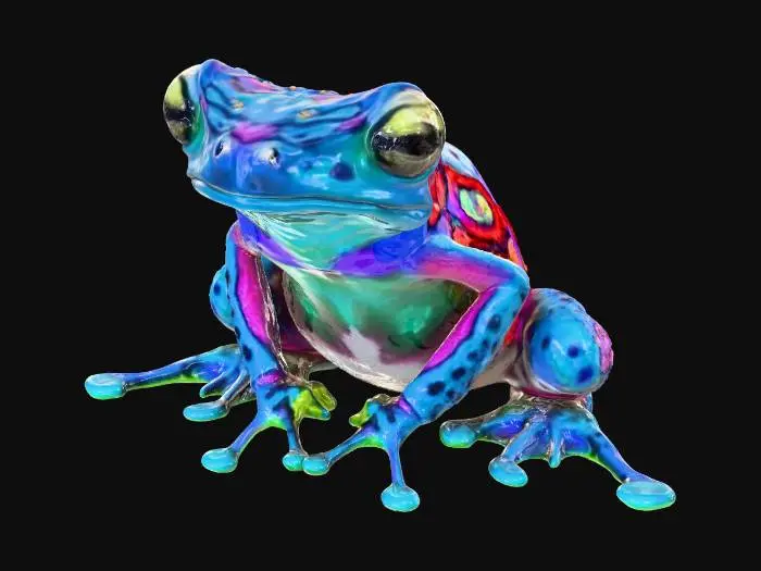 3D model for Vibrant Frog Fantasy