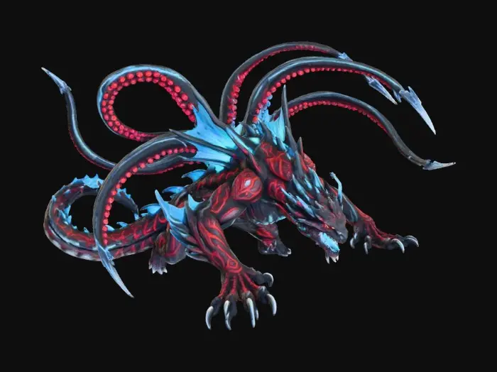 3D model for Orcana’s Kaiju, #love, death, and robots#