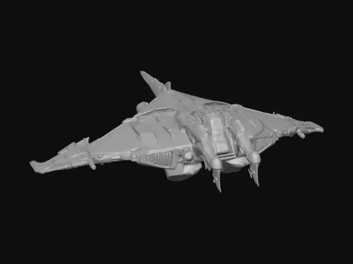 3D model for Manta Starfighter Blueprint