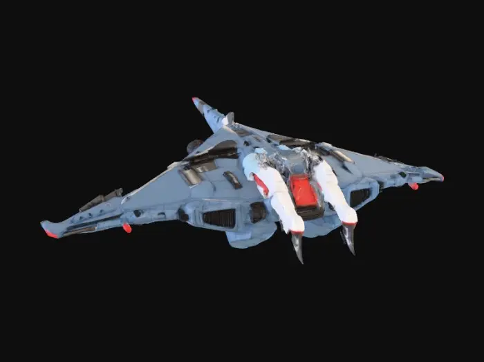 3D model for Manta Starfighter Blueprint