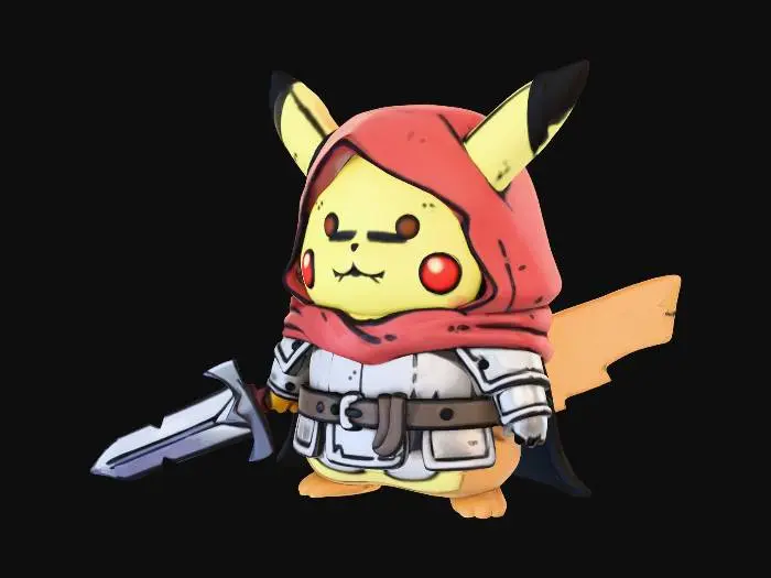 3D model for Warrior Pika