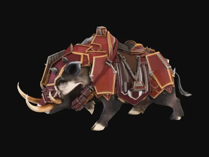 3D model for Armored Boar Warrior