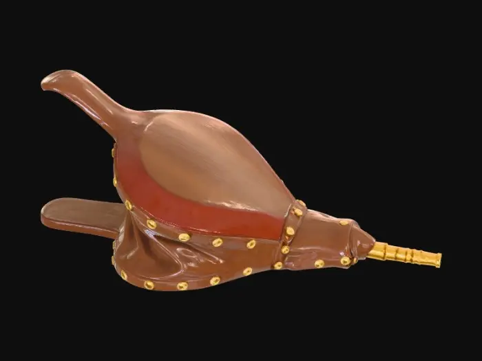 3D model for Fireplace Bellows With Brass Nozzle