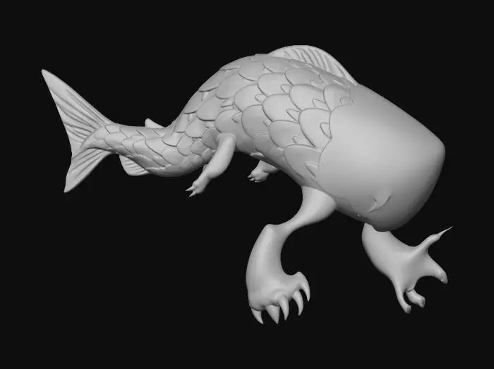 3D model for Cerulean Koi