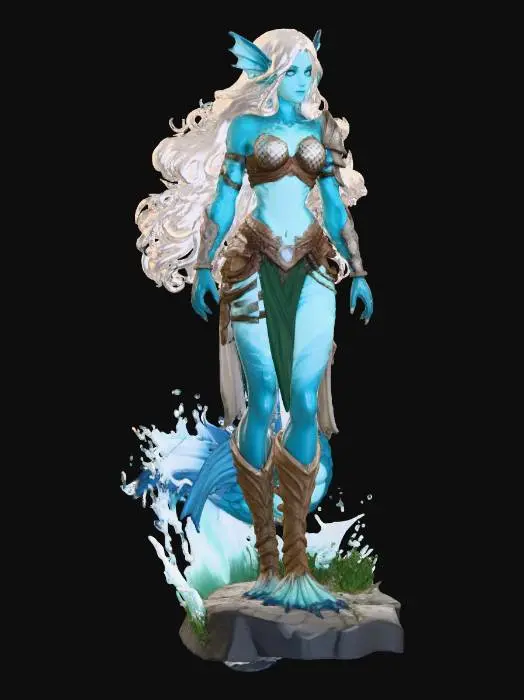 3D model for Oceanic Warrior Siren