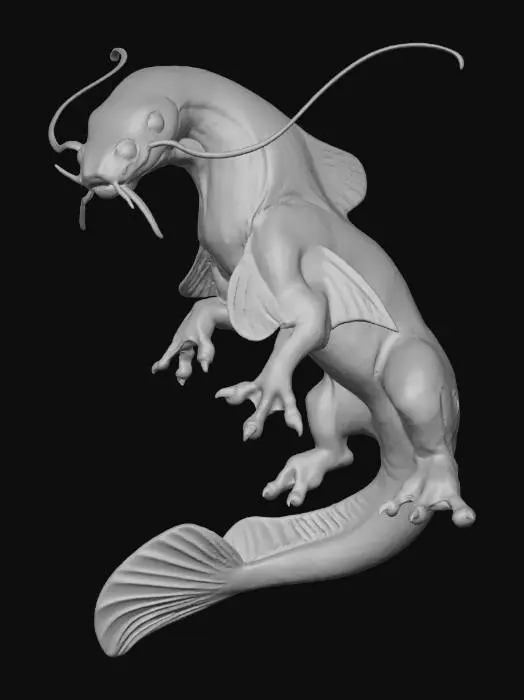 3D model for Catfish Dragon