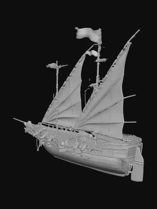 3D model for Pirate Galleon