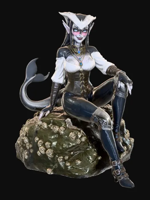 3D model for Orcana, shoretime attire