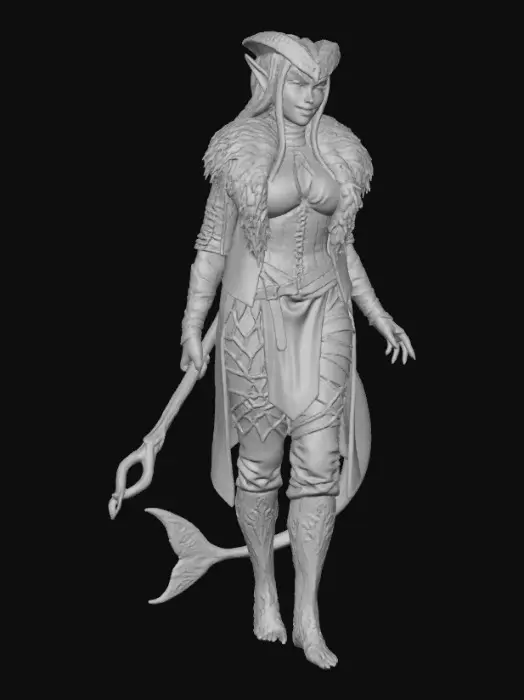 3D model for Orcana, Monk Attire