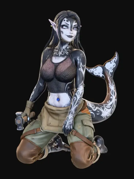 3D model for Orcana the Mechanic