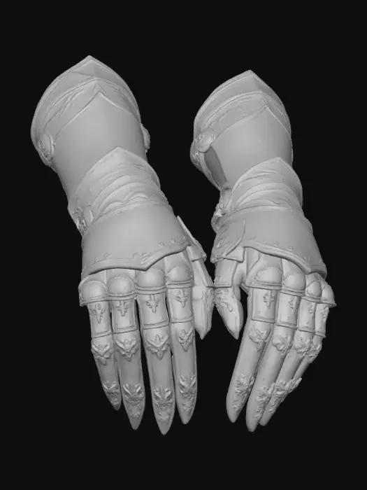 3D model for Crimson Ornate Gauntlets
