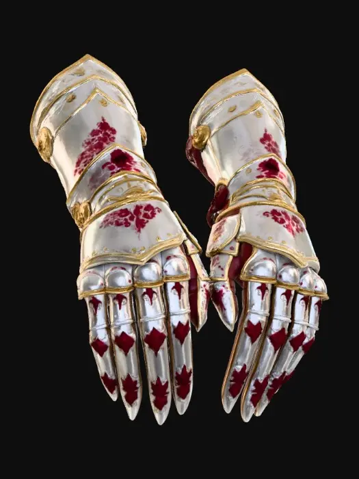 3D model for Crimson Ornate Gauntlets