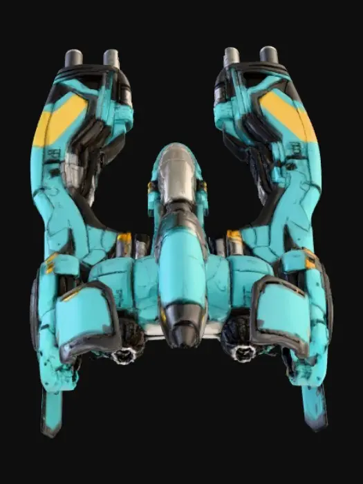 3D model for Starblade Interceptor