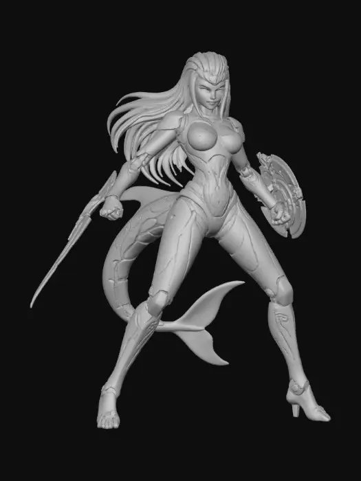 3D model for Orcana Battle Cyborg