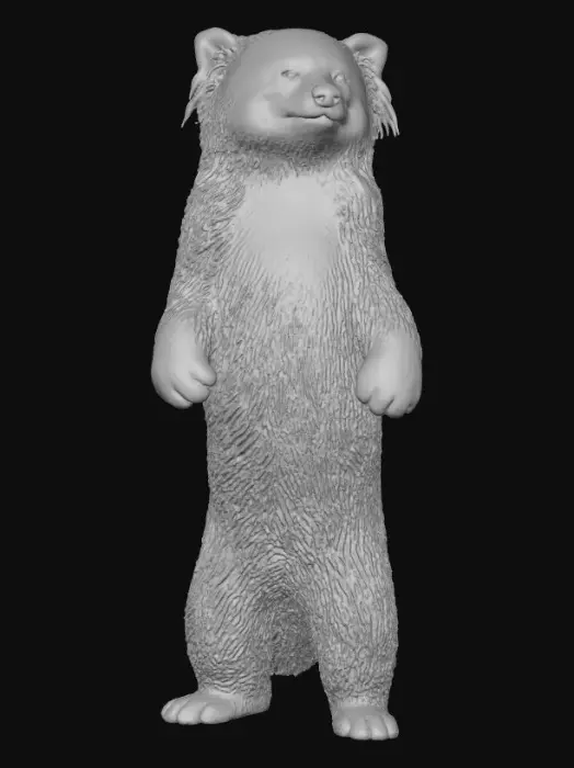 3D model for Standing Red Panda
