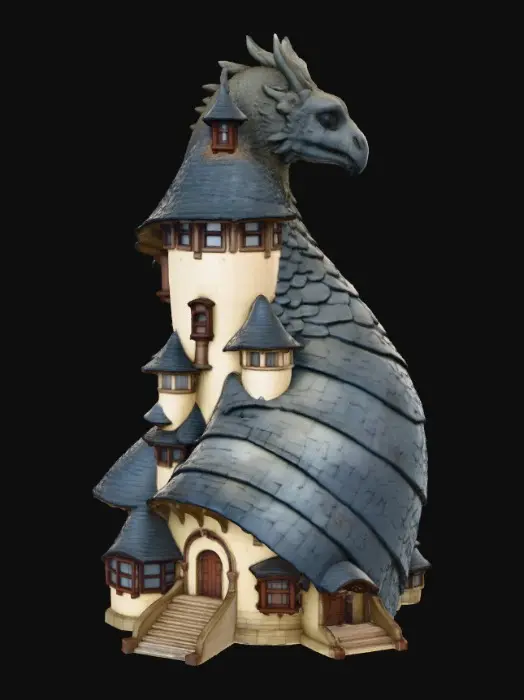 3D model for Dragon's Haven Design