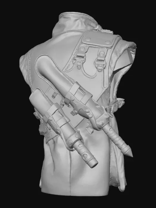 3D model for Leather Sword Harness Display