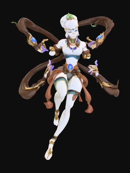 3D model for Amputee wood monk