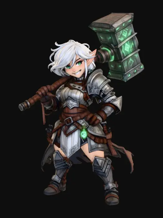 3D model for Hammer gnome Warrior