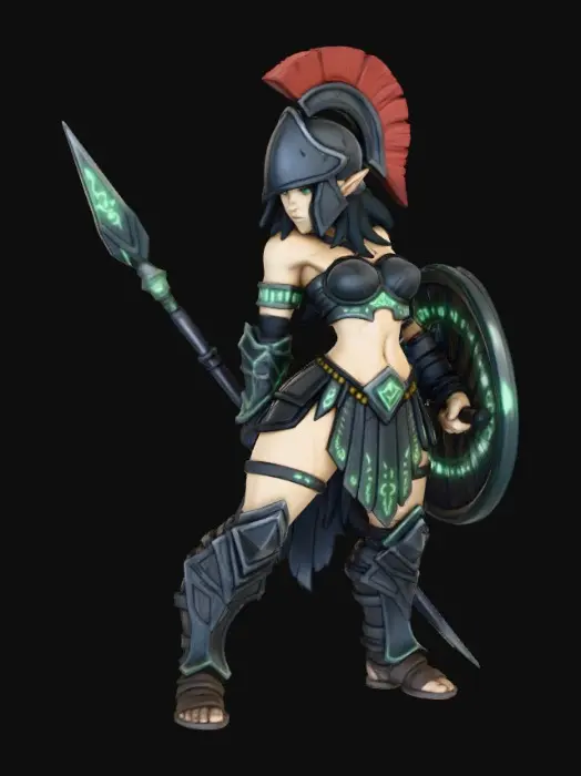 3D model for Elf legionnaire Sentinel