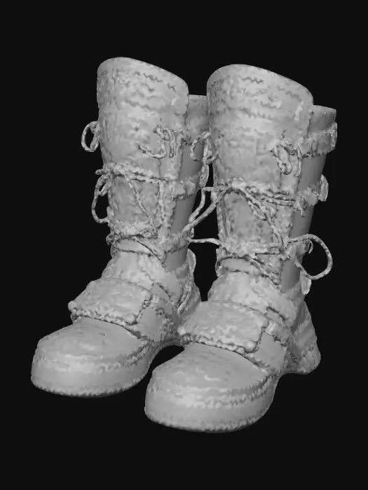 3D model for Golden Warrior Boots
