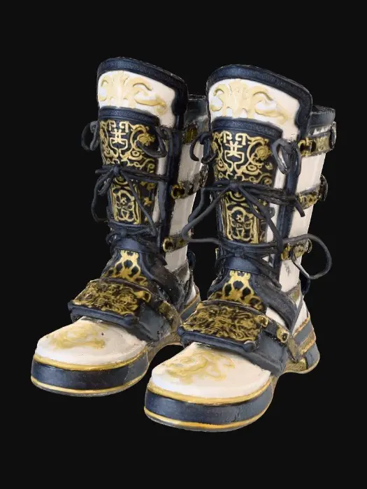 3D model for Golden Warrior Boots