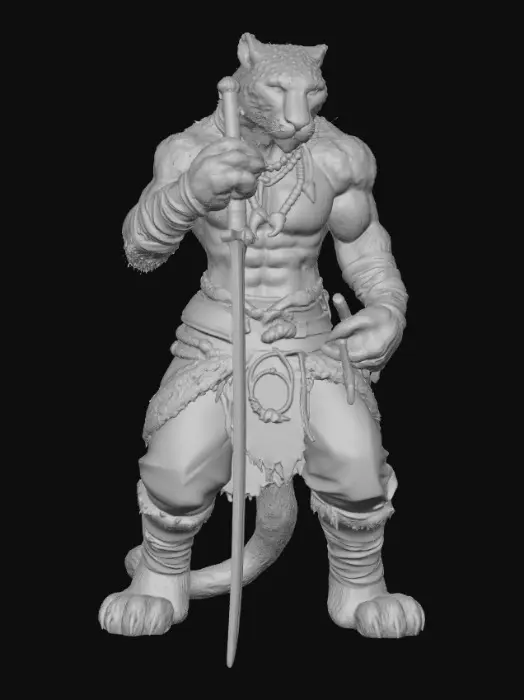 3D model for Warrior Leopard
