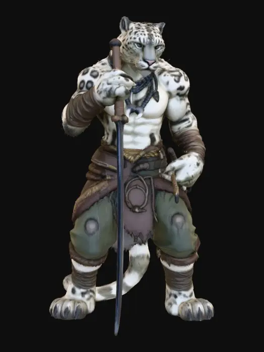 3D model for Warrior Leopard