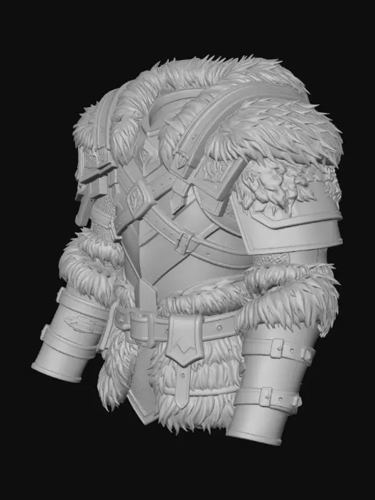 3D model for Winter Warrior Armor