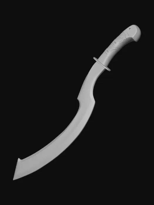 3D model for Curved Blade Elegance