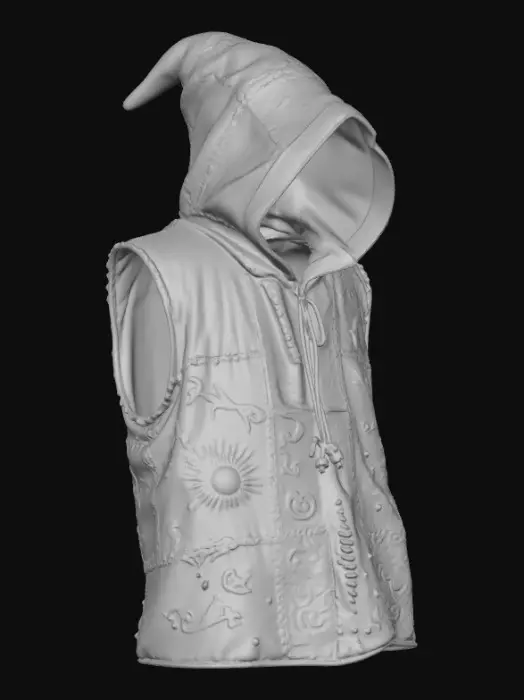 3D model for Mystic Patchwork Cloak