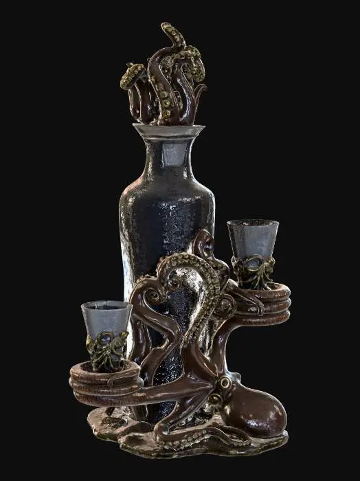 3D model for Octopus Decanter Set