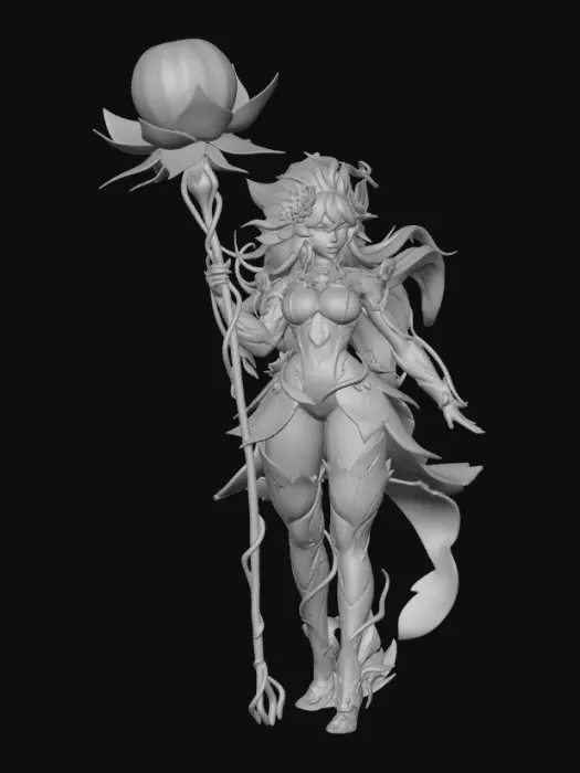 3D model for Floral Enchantress