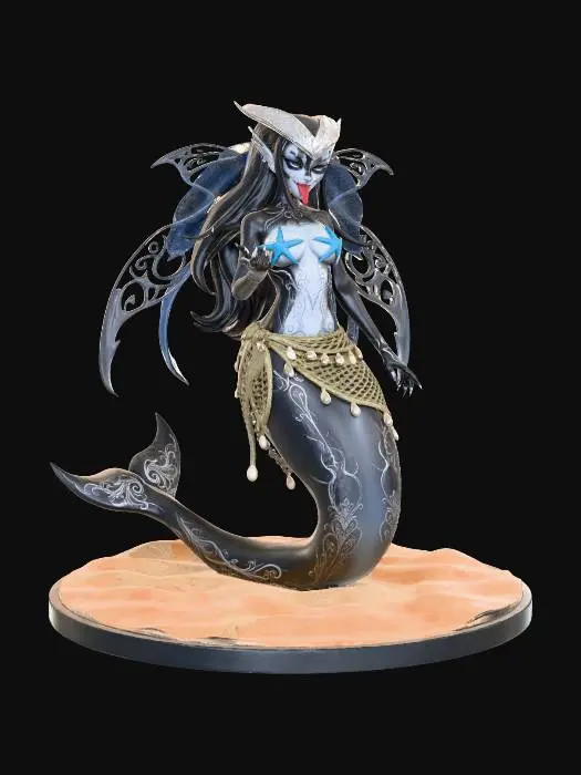 3D model for Orcana the Mermaid