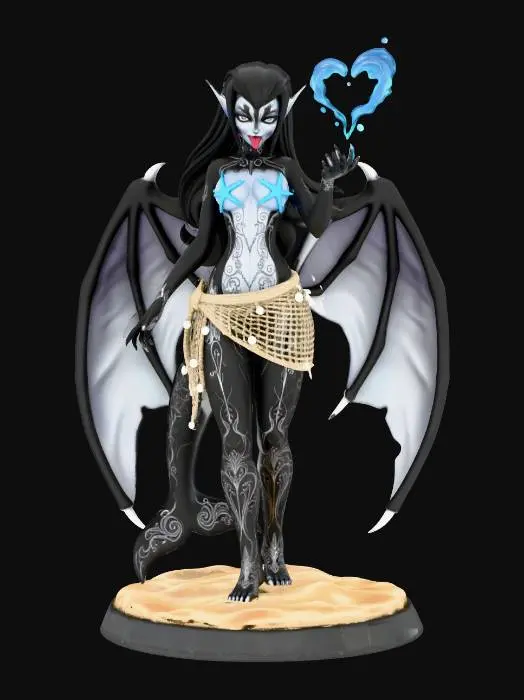 3D model for Orcana the Succubus