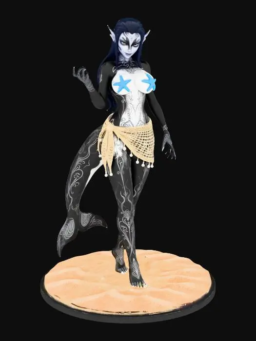 3D model for Orcana the Sea Elf