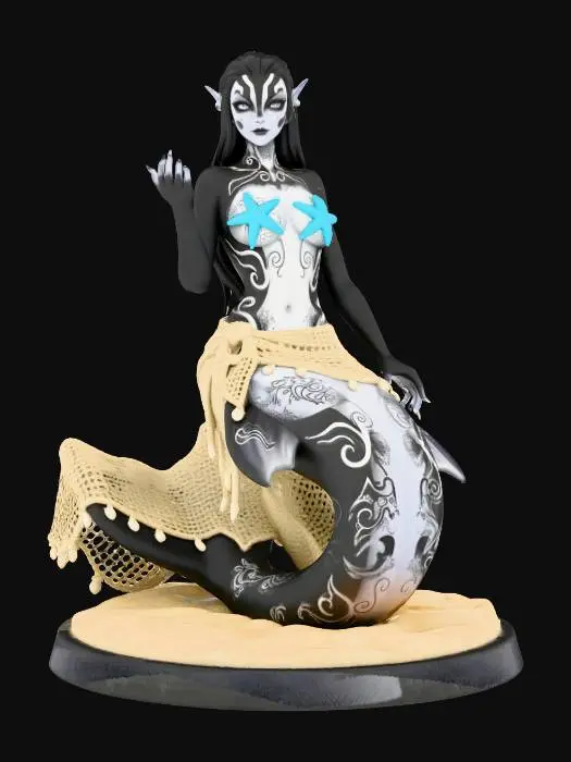 3D model for Orcana the Mermaid