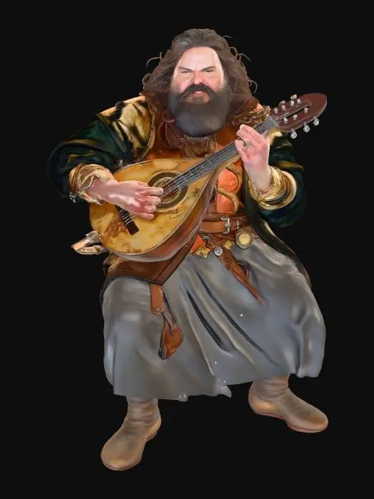 3D model for Black Jack Bard in the Forest