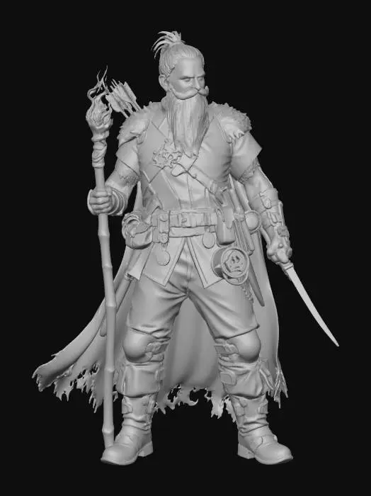 3D model for Sparrow the Underdark Guide