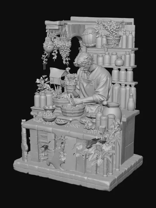 3D model for Herbal Alchemist's Sanctuary