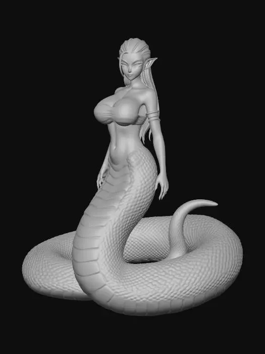 3D model for Neon Heartscale Mermaid